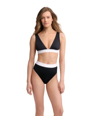 Women's Banded Modern V-Neck Bra and Banded High Waist Pant