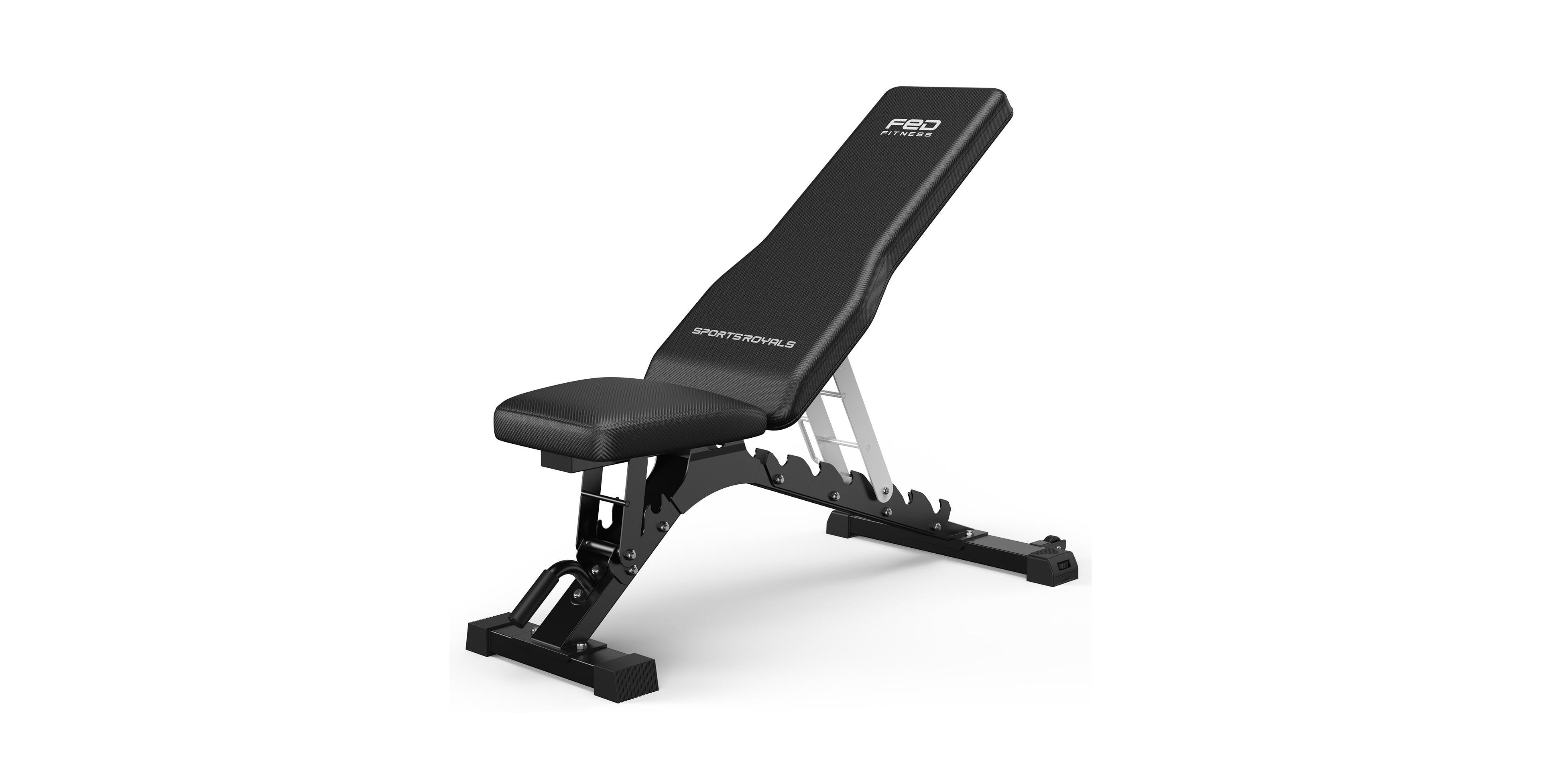 Fed Fitness Sportsroyals Weight Bench, 1300LBS Commercial Adjustable Weight Bench