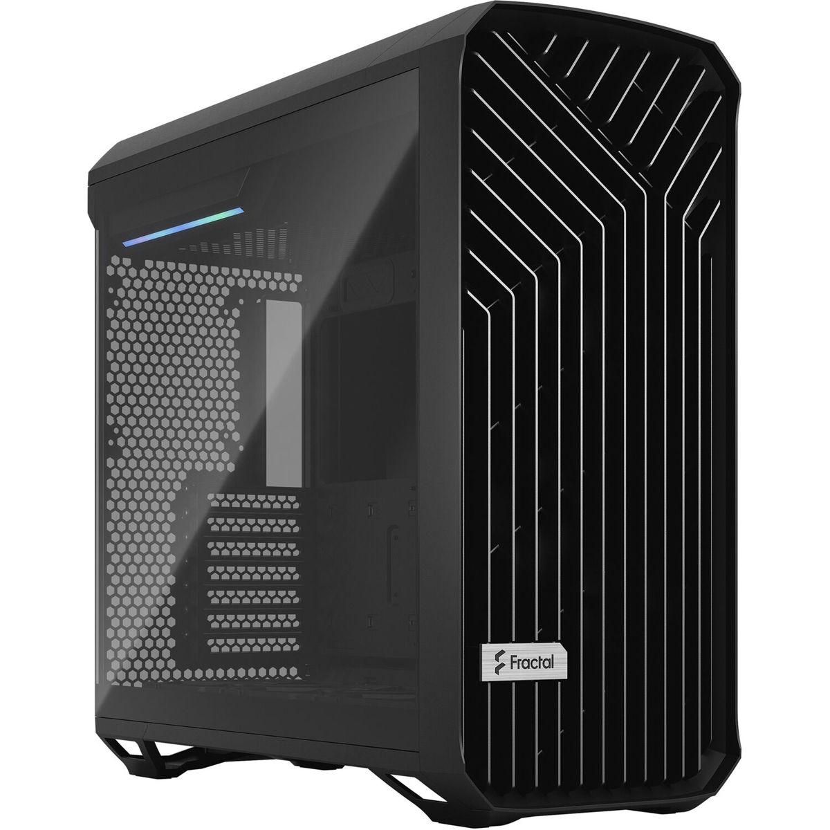 Fractal Design Torrent Light Tempered Glass with Fans E-atx Mid-Tower Computer Case Compatible with E-atx, Atx, Micro Atx, and Itx Motherboards