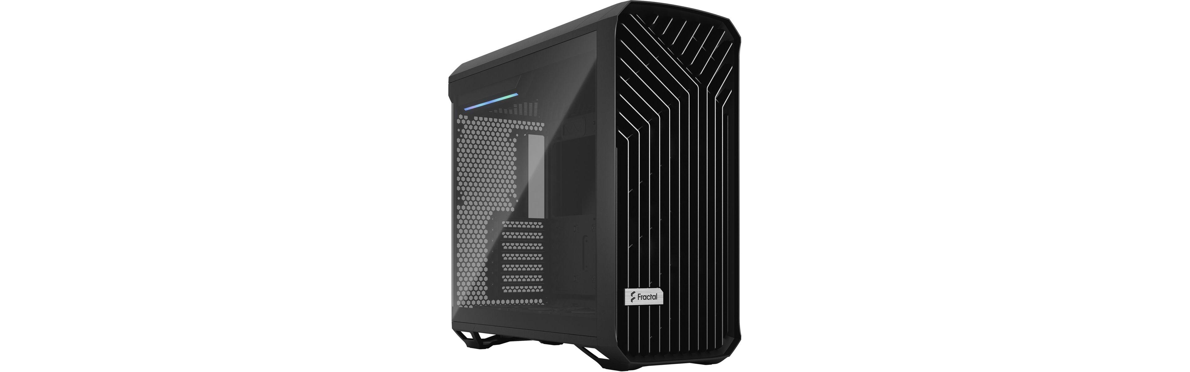 Fractal Design Torrent Light Tempered Glass with Fans E-atx Mid-Tower Computer Case Compatible with E-atx, Atx, Micro Atx, and Itx Motherboards