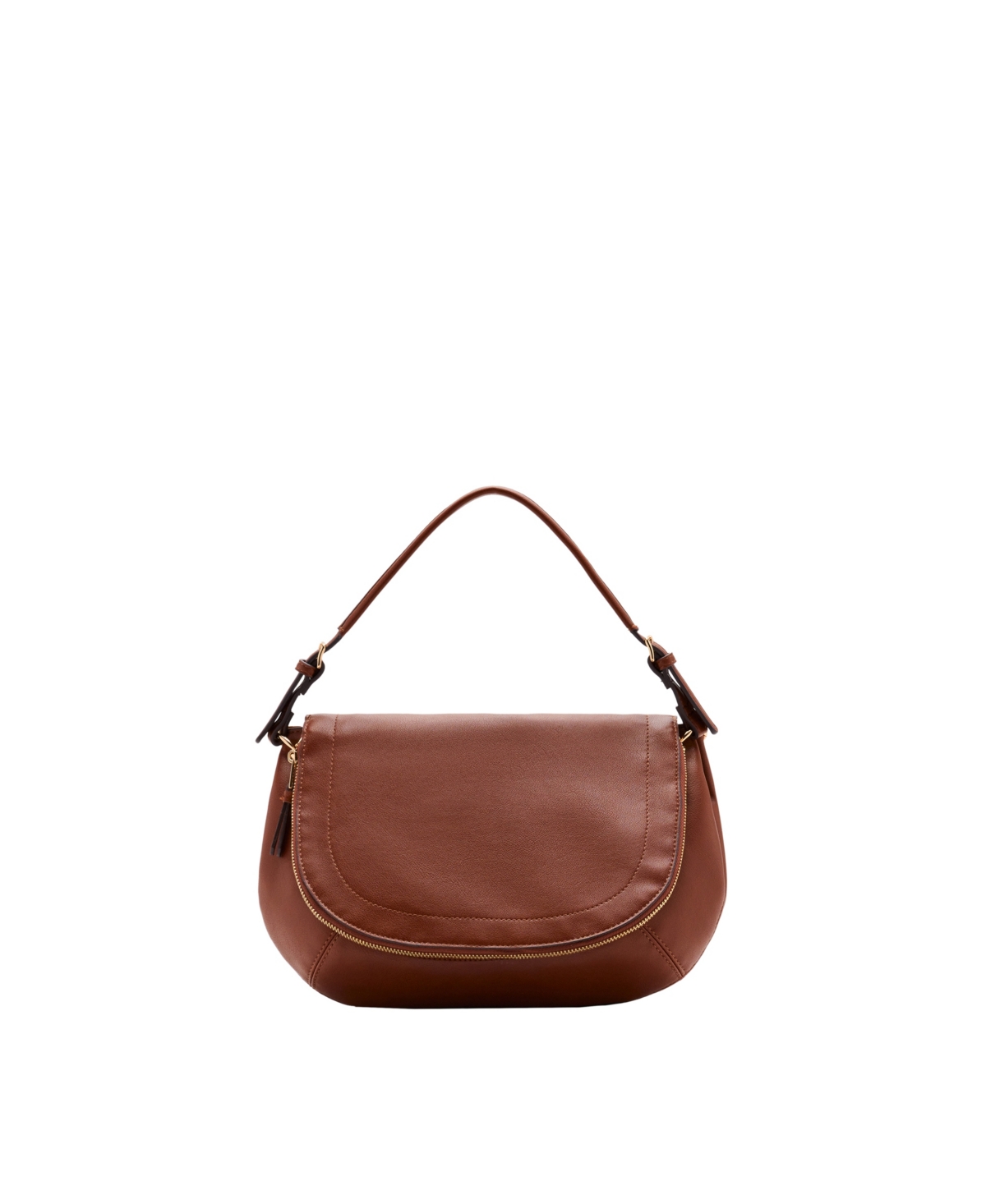 Mango Women's Flap Crossbody Bag - Leather