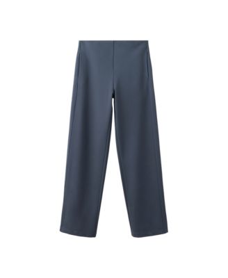 Women's Fine-Knit Straight-Fit Pants