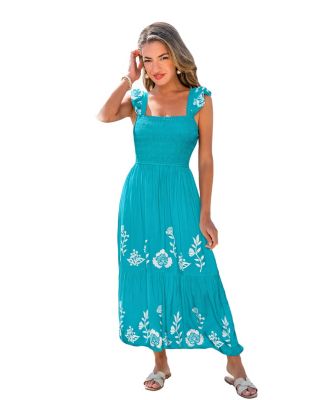 Women's Peak Season Floral Maxi Beach Dress