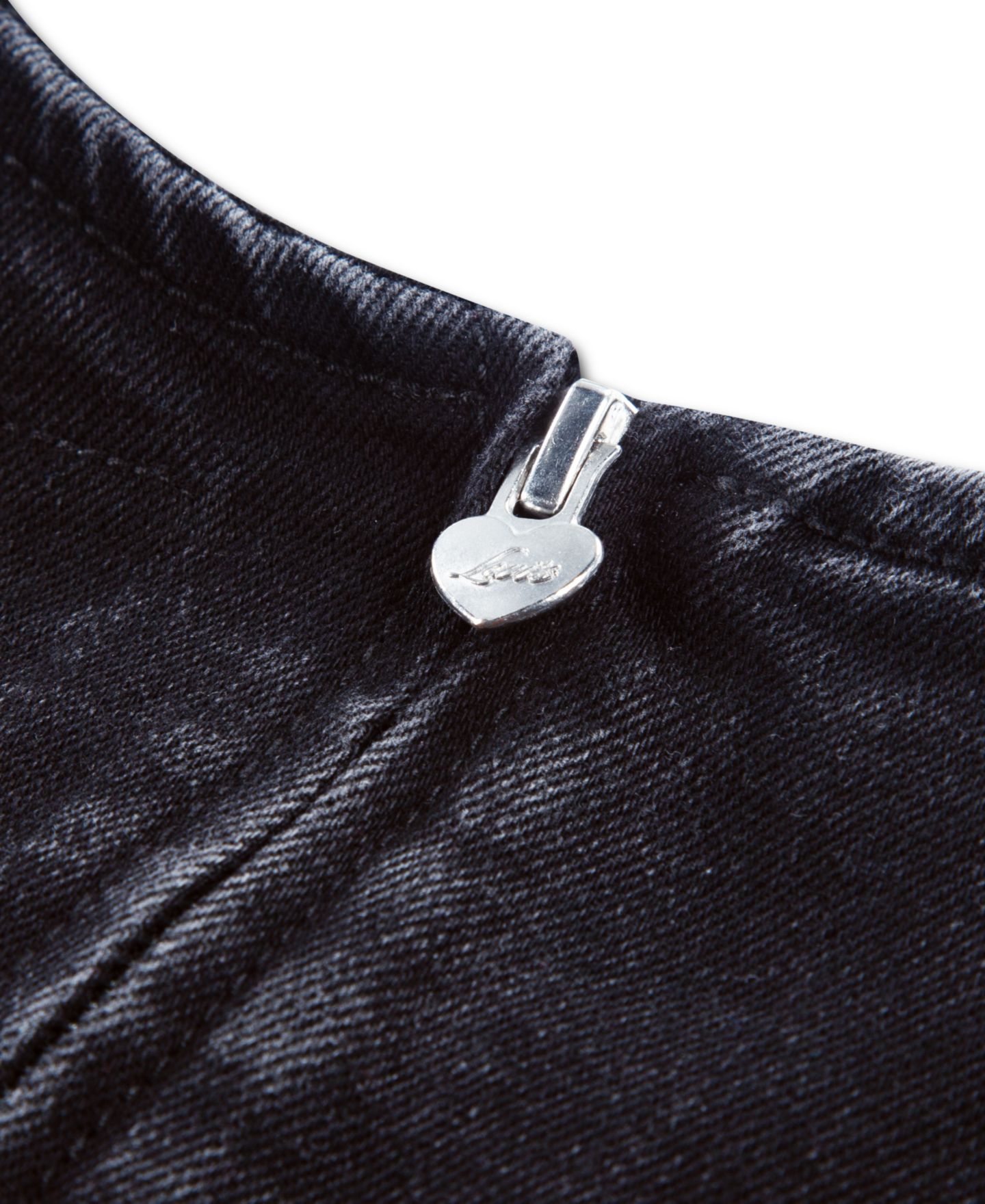 Детское джинсовое платье Levi's в утилитарном стиле без рукавов, S-XL, цвет: Чёрный — фото 3