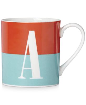 kate spade new york CLOSEOUT! Whats In A Name Initial Monogram Mug &  Reviews - Glassware & Drinkware - Dining - Macy's