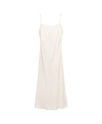 Women's Selection Floral Jacquard Slip Dress