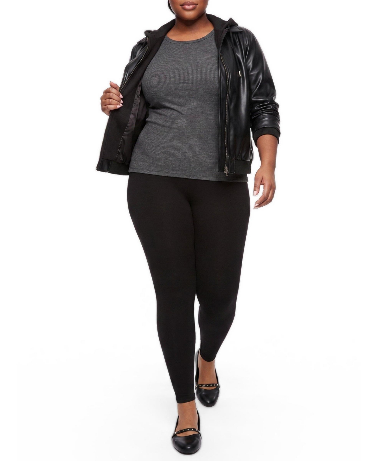 Torrid Plus Slim Fix High-Rise Compression Cotton-Blend Leggings