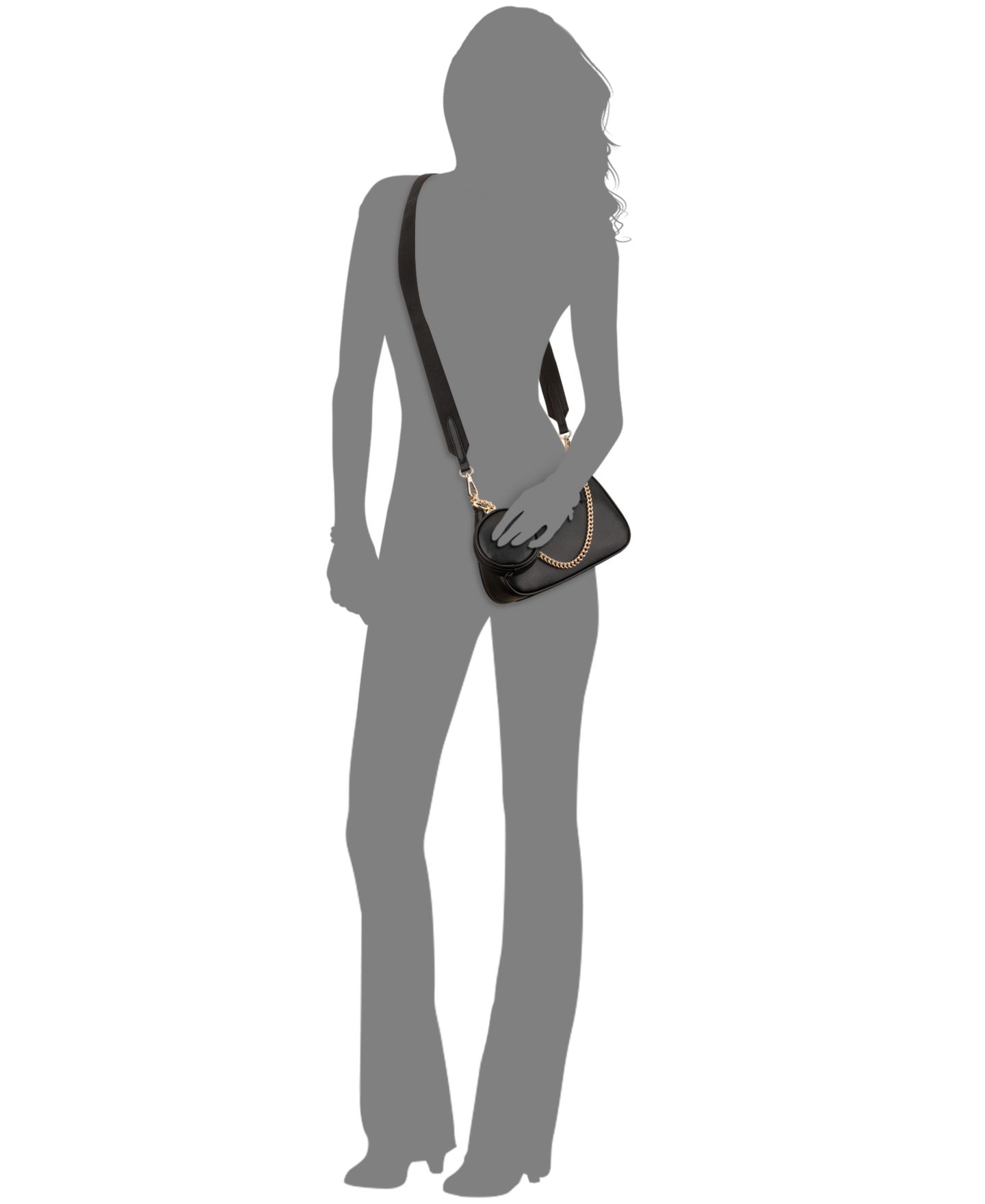 Женская сумка Nine West Luela Small Convertible Crossbody Shoulder Handbag, цвет: Чёрный — фото 7