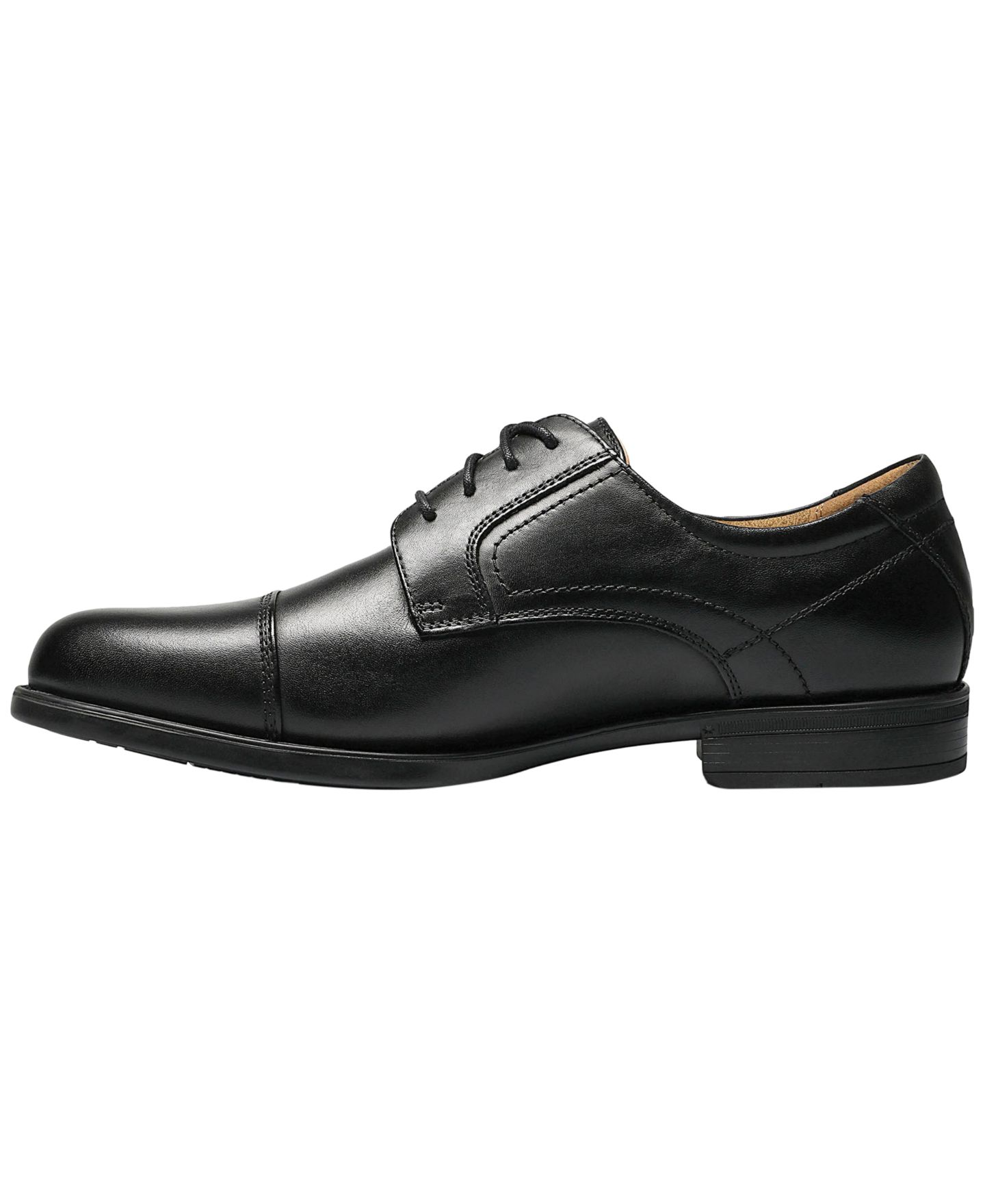 Florsheim Men's Focal Cap-Toe Leather Oxford, цвет: Чёрный — фото 6