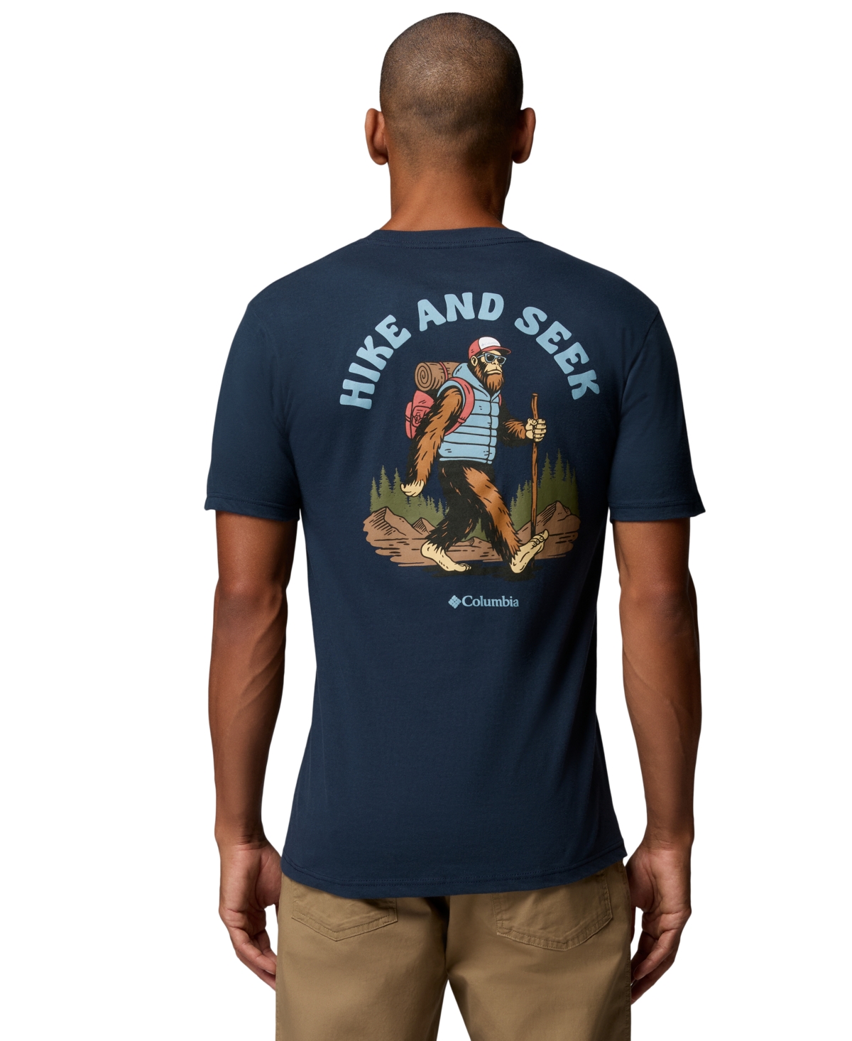 Columbia Men's Daquatch Graphic Regular-Fit T-Shirt - Columbia Navy