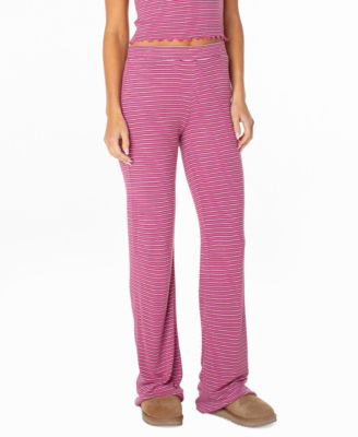 Women's Summer Fling Ribbed Wide-Leg Pull-On Pants