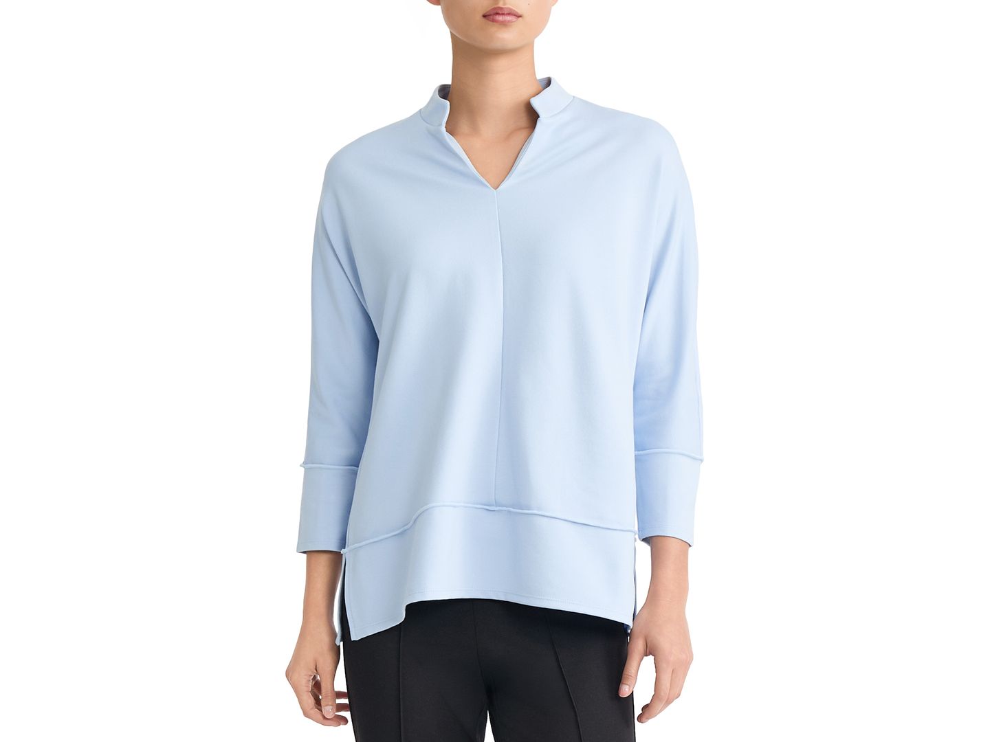 Женский топ Jones New York Johnny Collar Top, цвет: Ягодный красный — фото 5