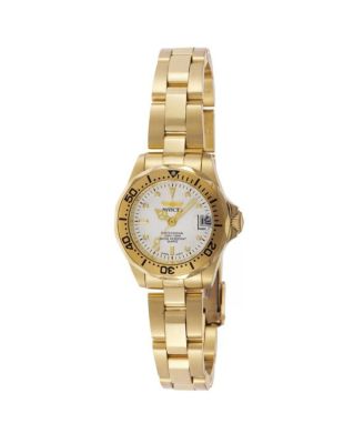 Women's Quartz Pro Diver Water-Resistant Gold-Tone Stainless Steel Watch, 24.5mm