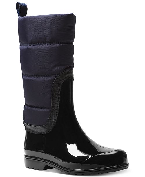Michael Kors Cabot Quilted Rain Boots Reviews Boots Booties Shoes Macy S