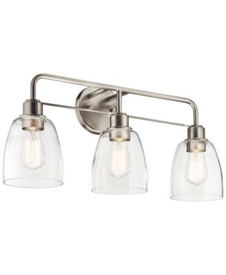 Meller 24 1/4"W Brushed Nickel 3-Light Bath Light