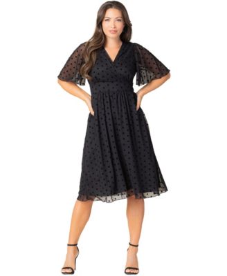 Women's Margot Mesh Fit & Flare Cocktail Dress