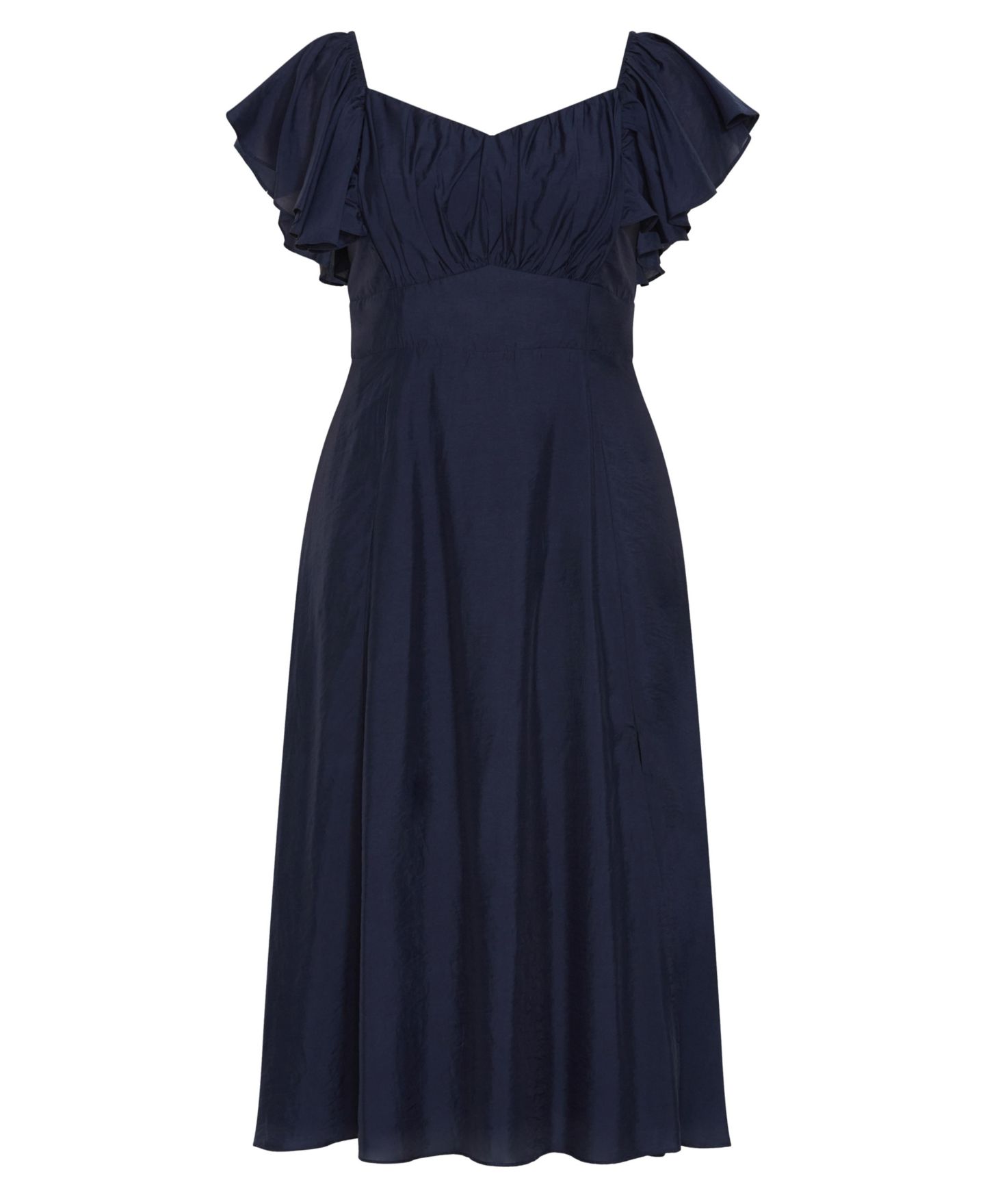 Женское платье CITY CHIC Alisia Tie-Back Midi, цвет: Тёмно-синий — фото 4