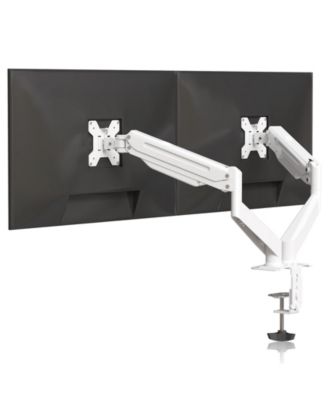 Dual Monitor Gas Spring Height-Adjustable Desk Mount for 17 to 35 Inch LCD Monitors