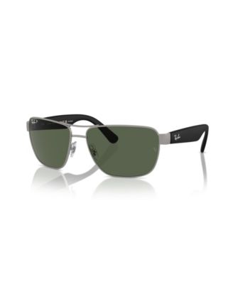 Men's Polarized Rectangle Sunglasses RB3745L