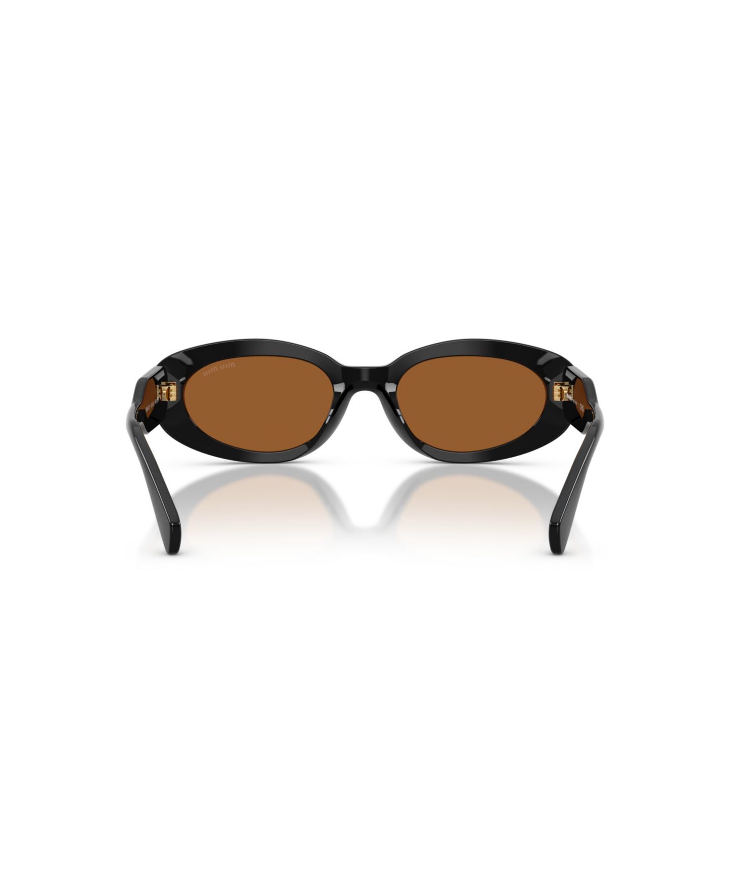 Женские солнцезащитные очки MIU MIU Sunglasses MU C01S, цвет: Чёрный — фото 4