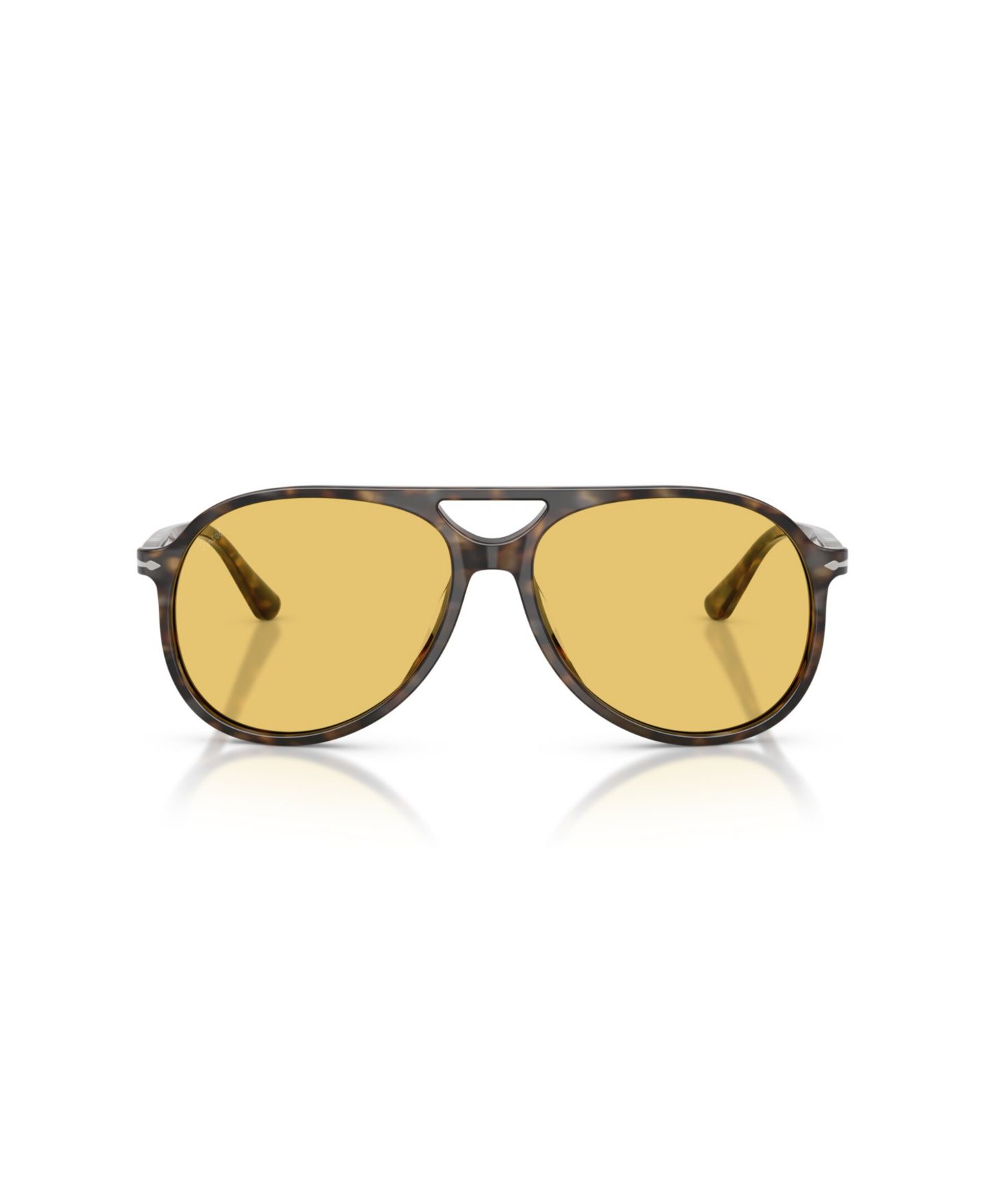 Женские солнцезащитные очки Persol Oversized Retro Aviator PO3403S, цвет: Тёмный гавана — фото 3