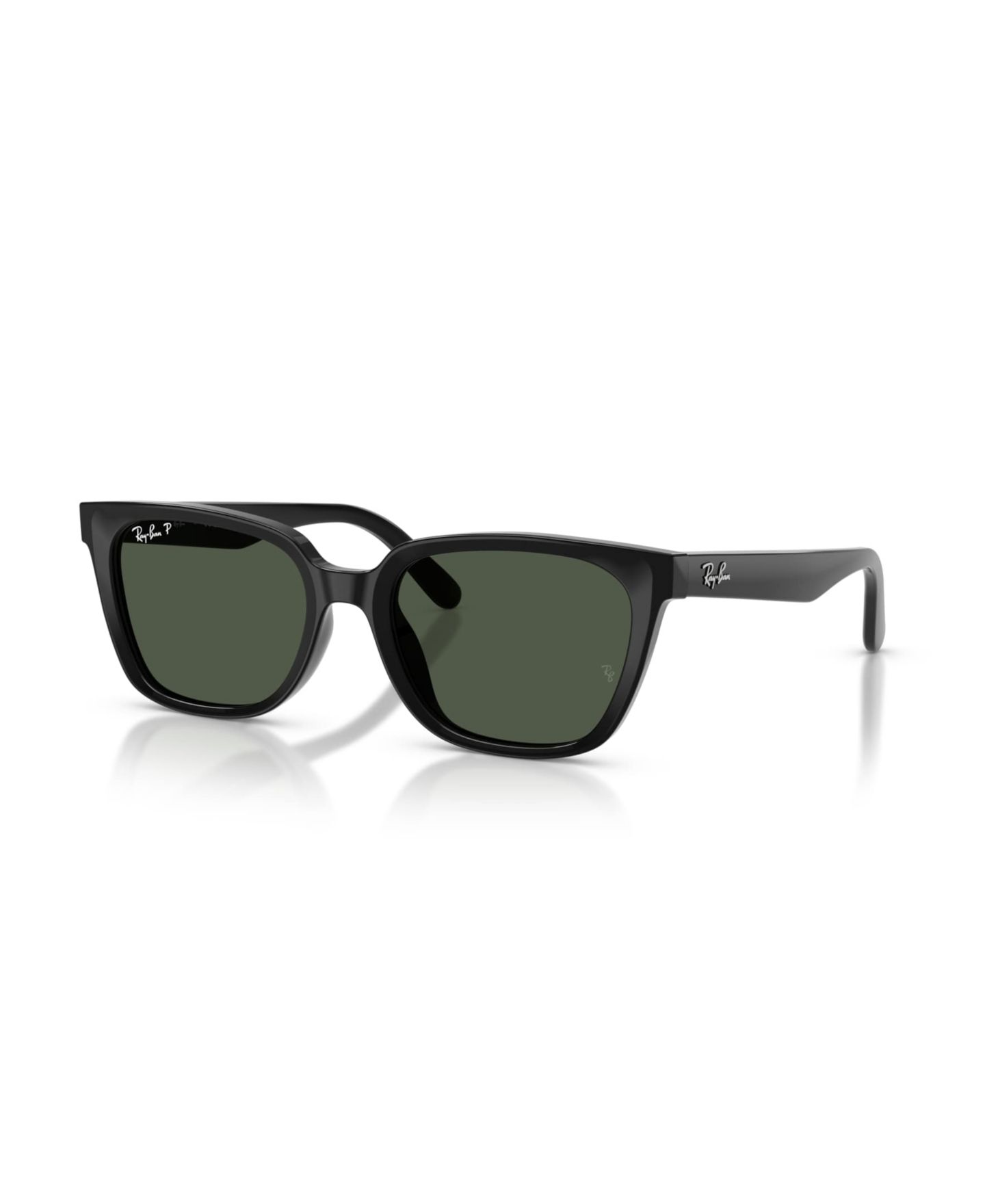 Женские поляризационные солнцезащитные очки Ray-Ban RB2243D геометрической формы, цвет: Чёрный — фото 1