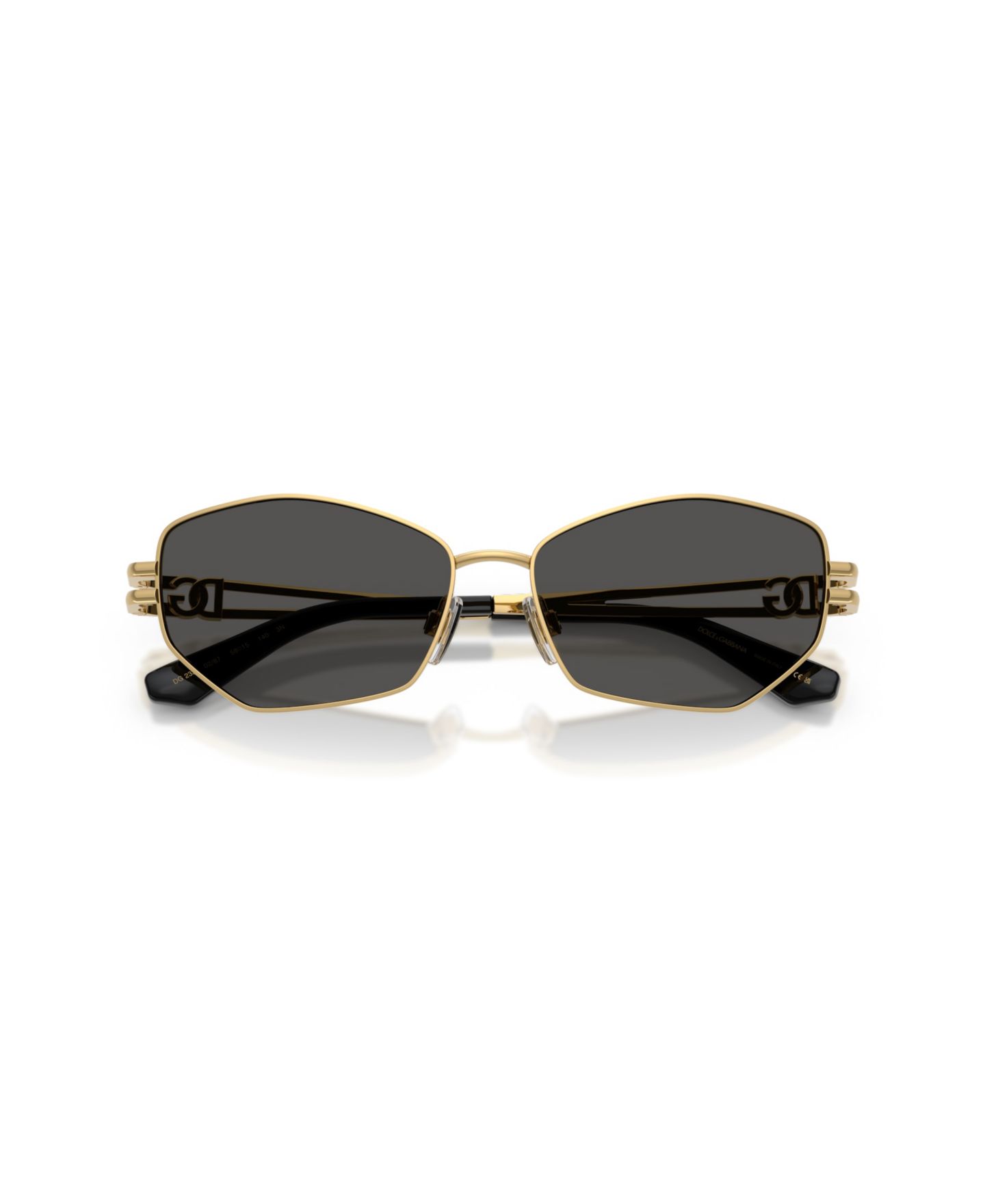 Женские солнцезащитные очки Dolce&Gabbana Dolce & Gabbana Cat-Eye Sunglasses DG2338, цвет: Золотой — фото 5