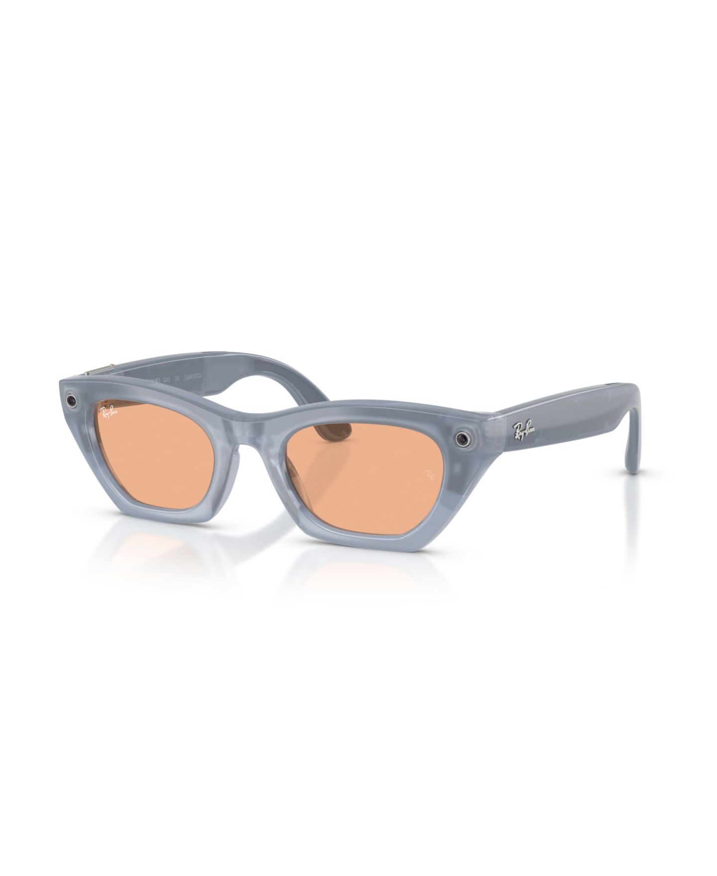 Смарт-очки Ray-Ban Meta Gen 3 Cat-Eye Zena RW4015 унисекс с ИИ и линзами Transitions, цвет: Серый сиреневый — фото 8