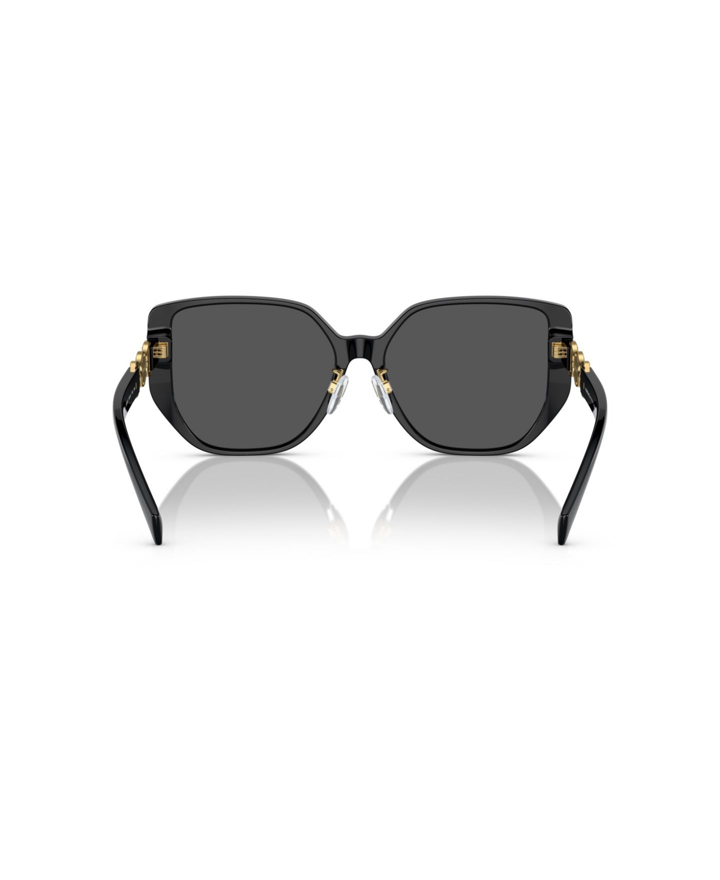 Женские солнцезащитные очки Versace Square Oversized Sunglasses VE4449D, цвет: Чёрный — фото 4