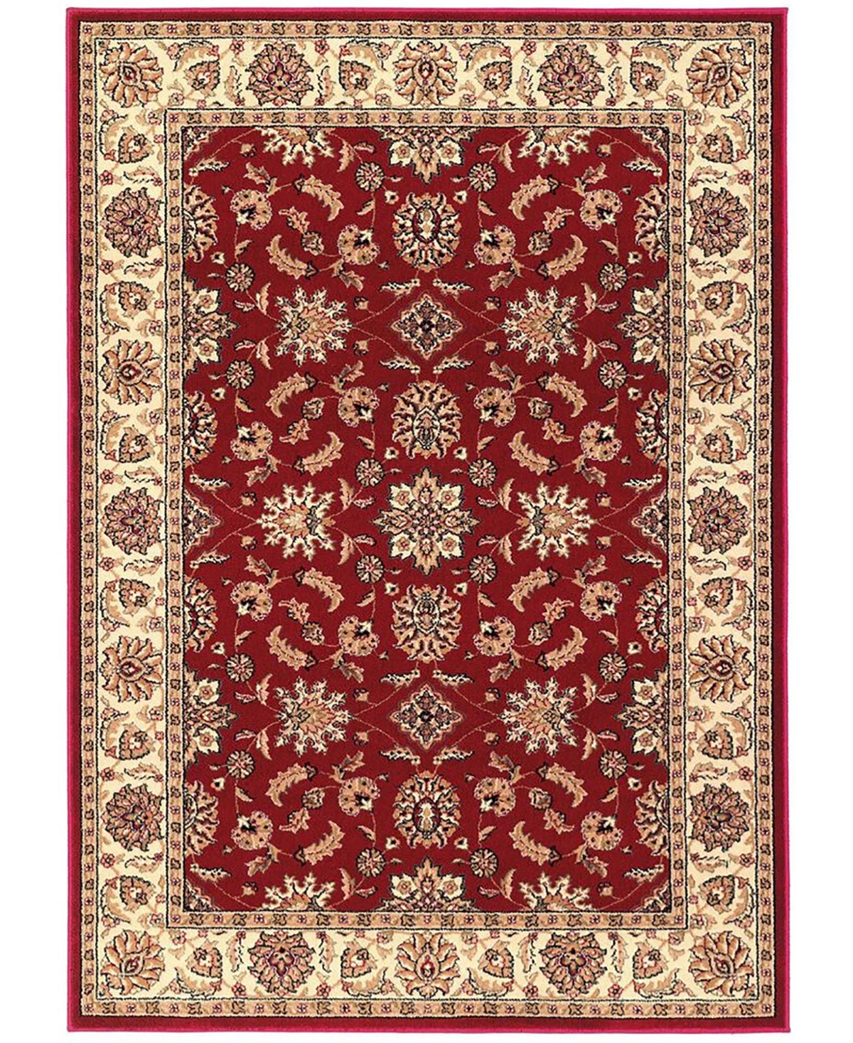 Closeout!! Km Home Pesaro Meshed Red 7'9" x 11' Area Rug