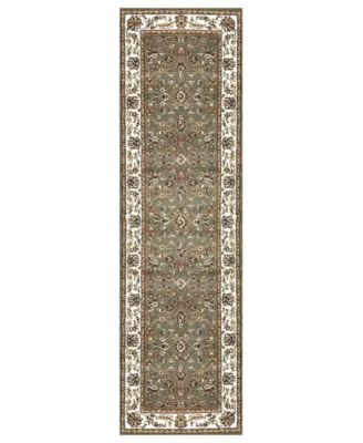 Pesaro Isfahan Sage 2'2" x 7'7" Runner Area Rug