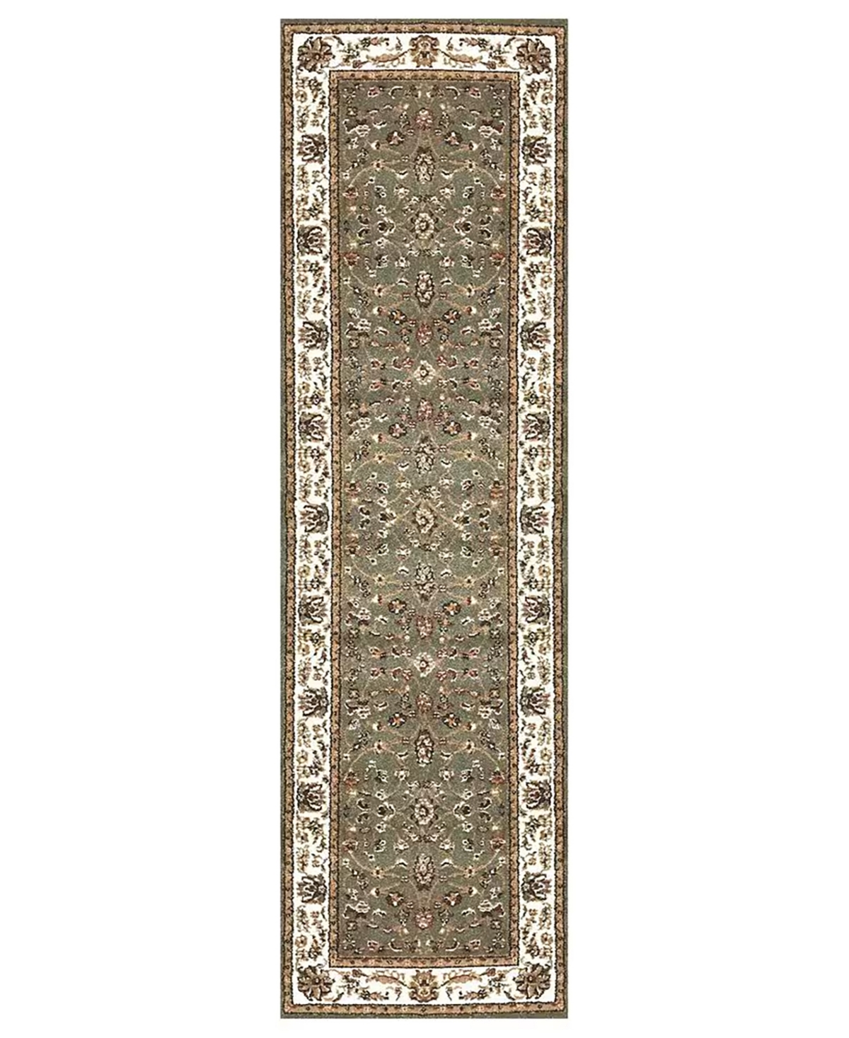 Closeout! Km Home Pesaro Isfahan Sage 2'2" x 7'7" Runner Area Rug