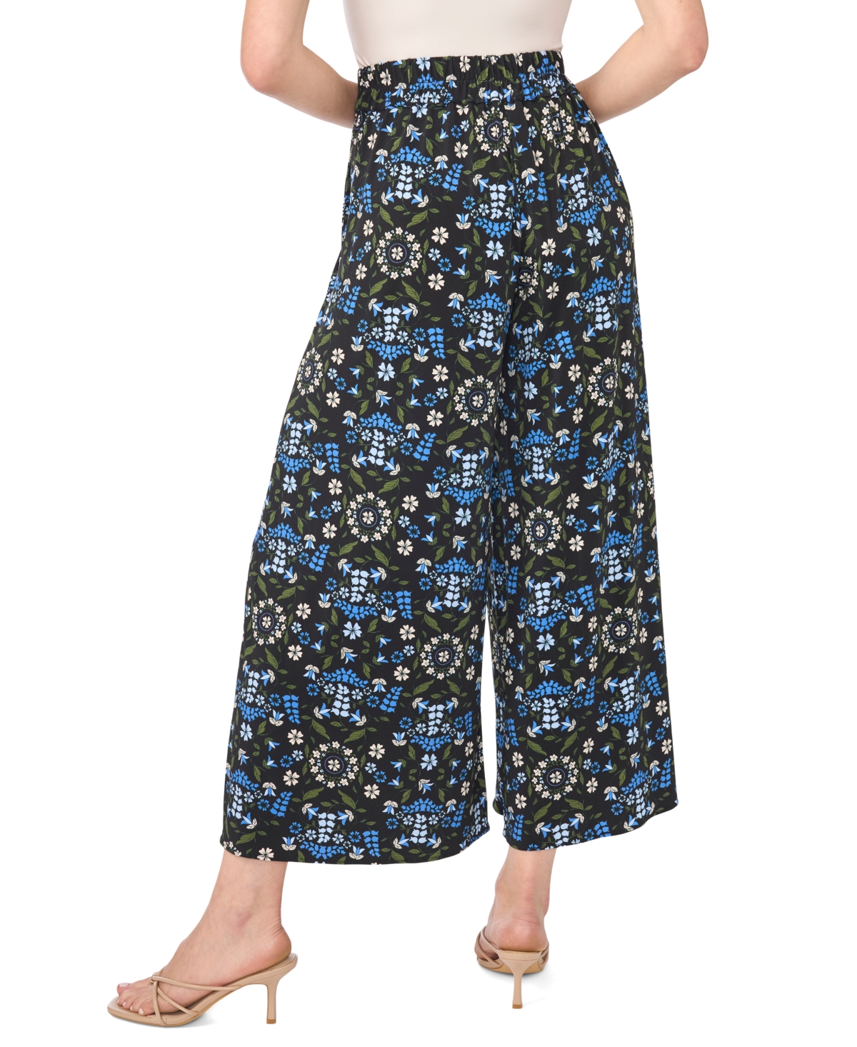 CeCe Women's Wide-Leg Pull-On Pants