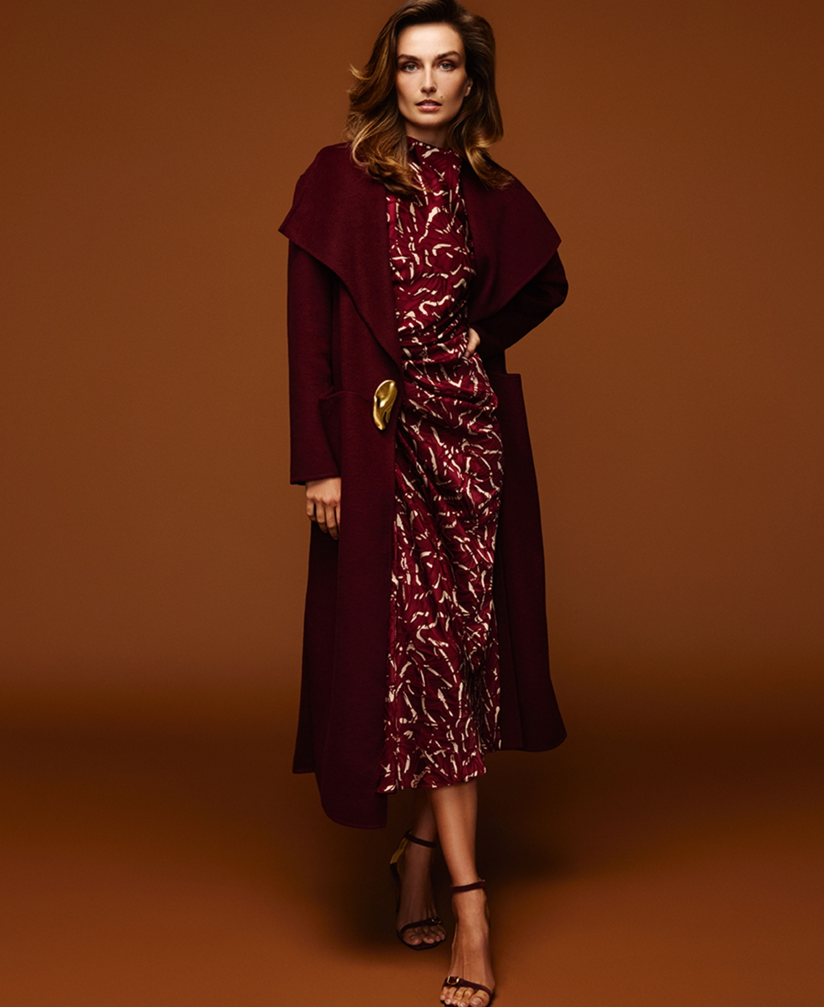 Donna Karan New York Women's Wool-Blend Oversized Coat