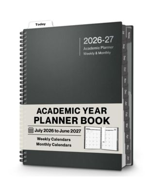 Weekly Monthly Academic Planner Large Ample Writing Space For Appointments Goals Schedules Reminders Bonus Stickers