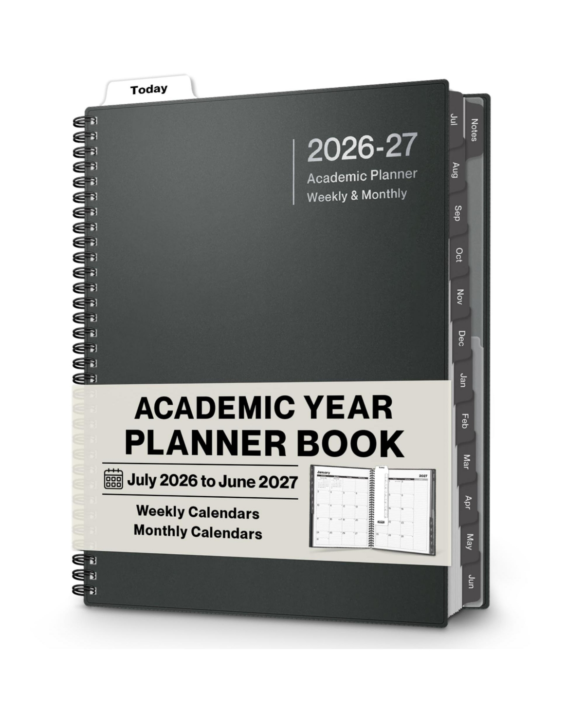 Danrong Weekly Monthly Academic Planner Large Ample Writing Space For Appointments Goals Schedules Reminders Bonus Stickers