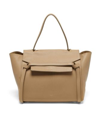 Mini Grained Leather Top-Handle Belt Bag