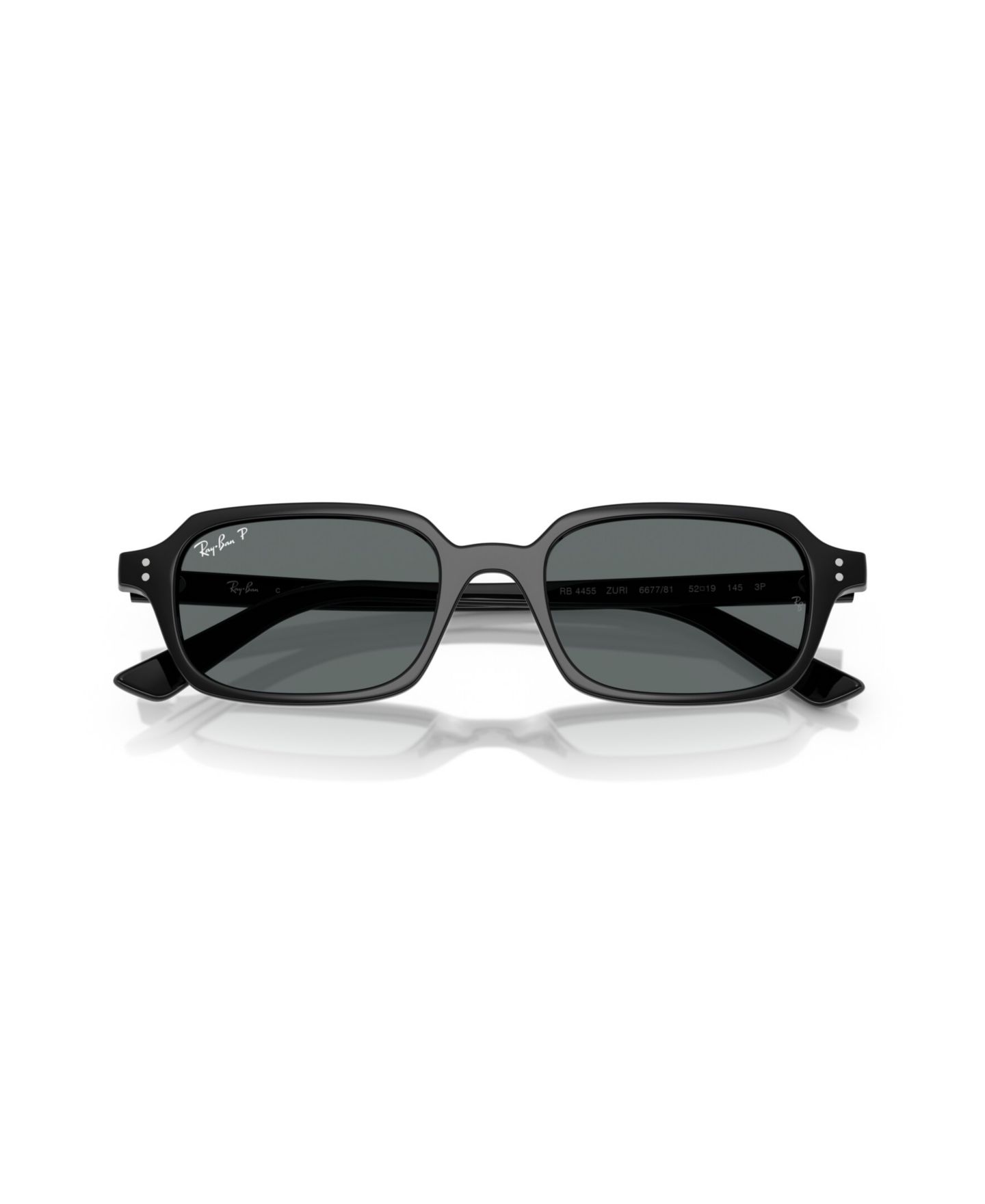 Солнцезащитные очки Ray-Ban Unisex Polarized Sunglasses, Zuri RB4455, цвет: Чёрный — фото 9