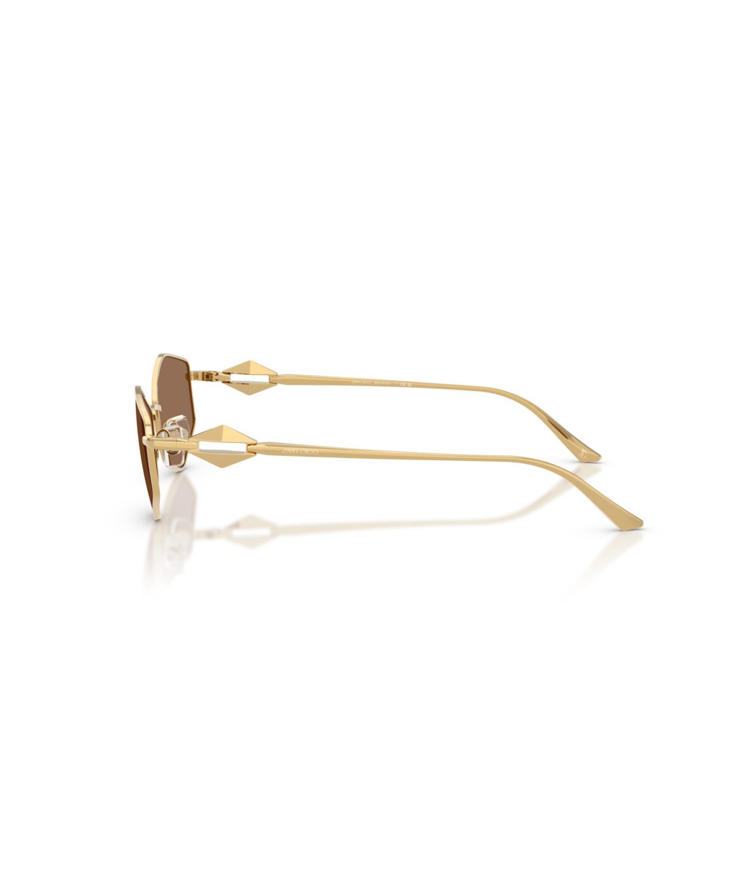 Женские солнцезащитные очки Jimmy Choo Sunglasses, JC4017, цвет: Золотой — фото 4