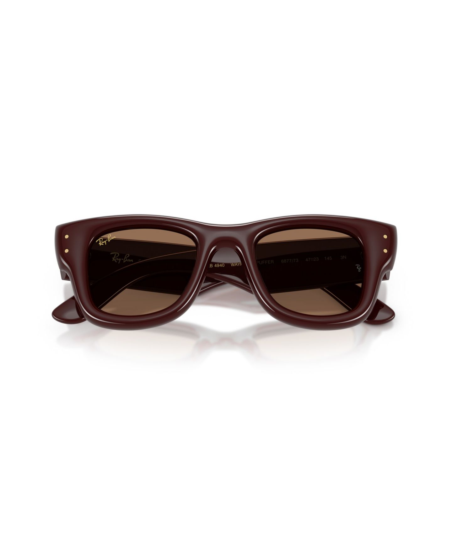 Солнцезащитные очки Ray-Ban Unisex Sunglasses, Wayfarer Puffer RB4940, цвет: Синий — фото 11