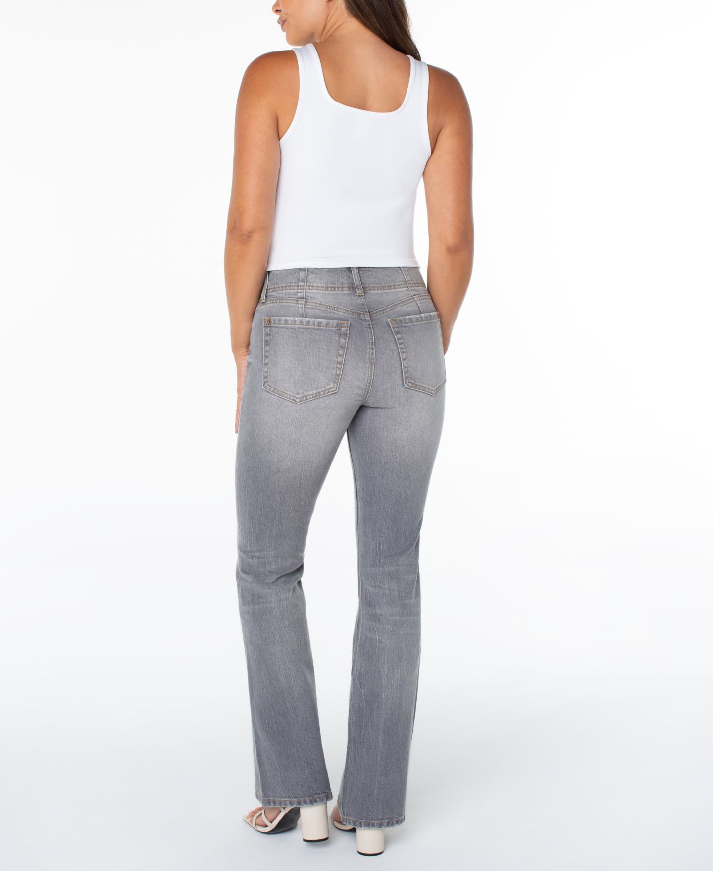 Женские джинсы Celebrity Pink Juniors' Mid-Rise Retro Bootcut, цвет: Oriska — фото 3