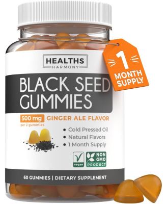 Seed Oil Gummies, Natural Ginger Ale Flavor, 500 Milligram Per Serving, 60 Gummies