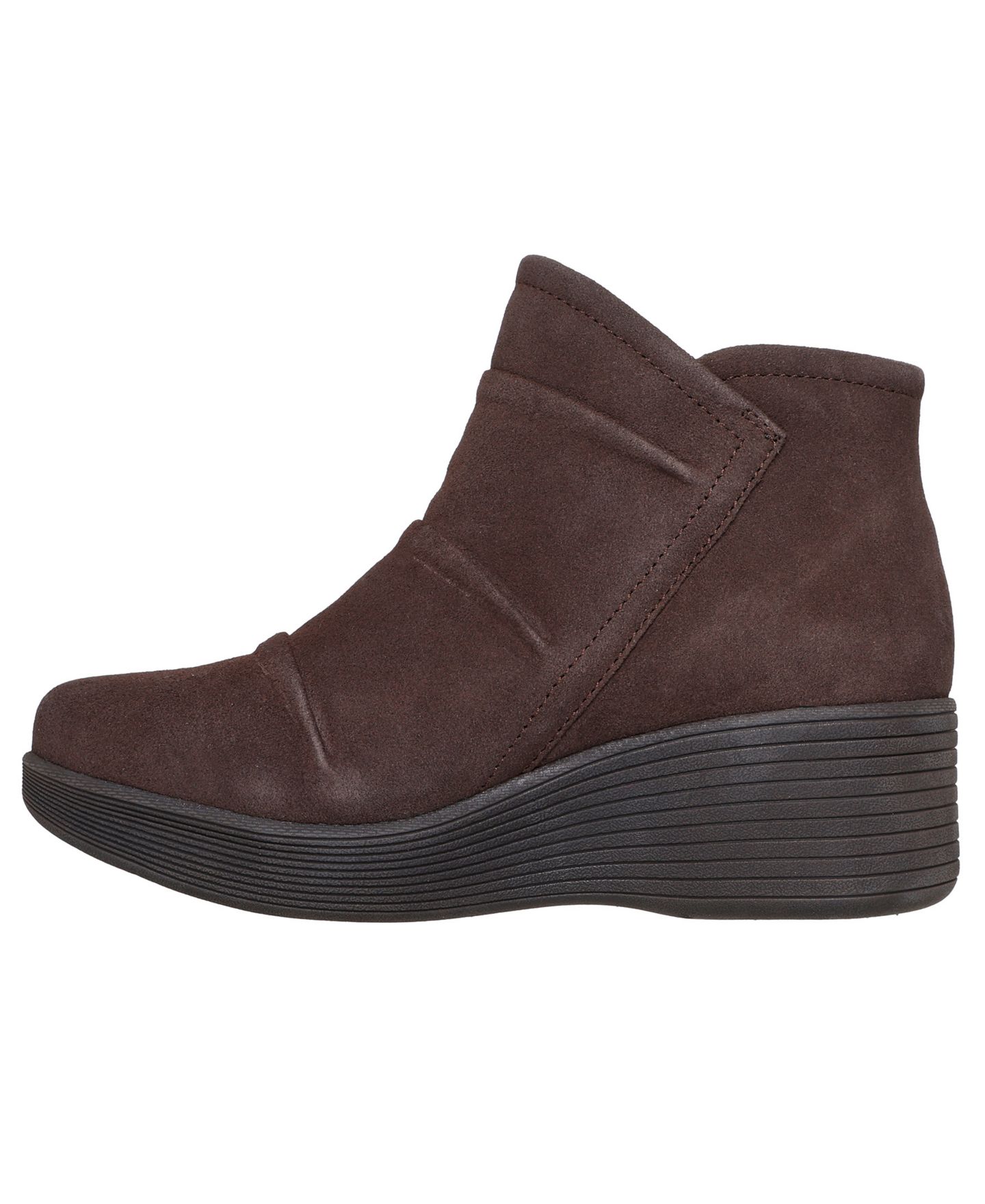 Женские ботинки Skechers Relaxed Fit Parallel Lite Casual Fashion Wedge Booties, цвет: Шоколадный — фото 3