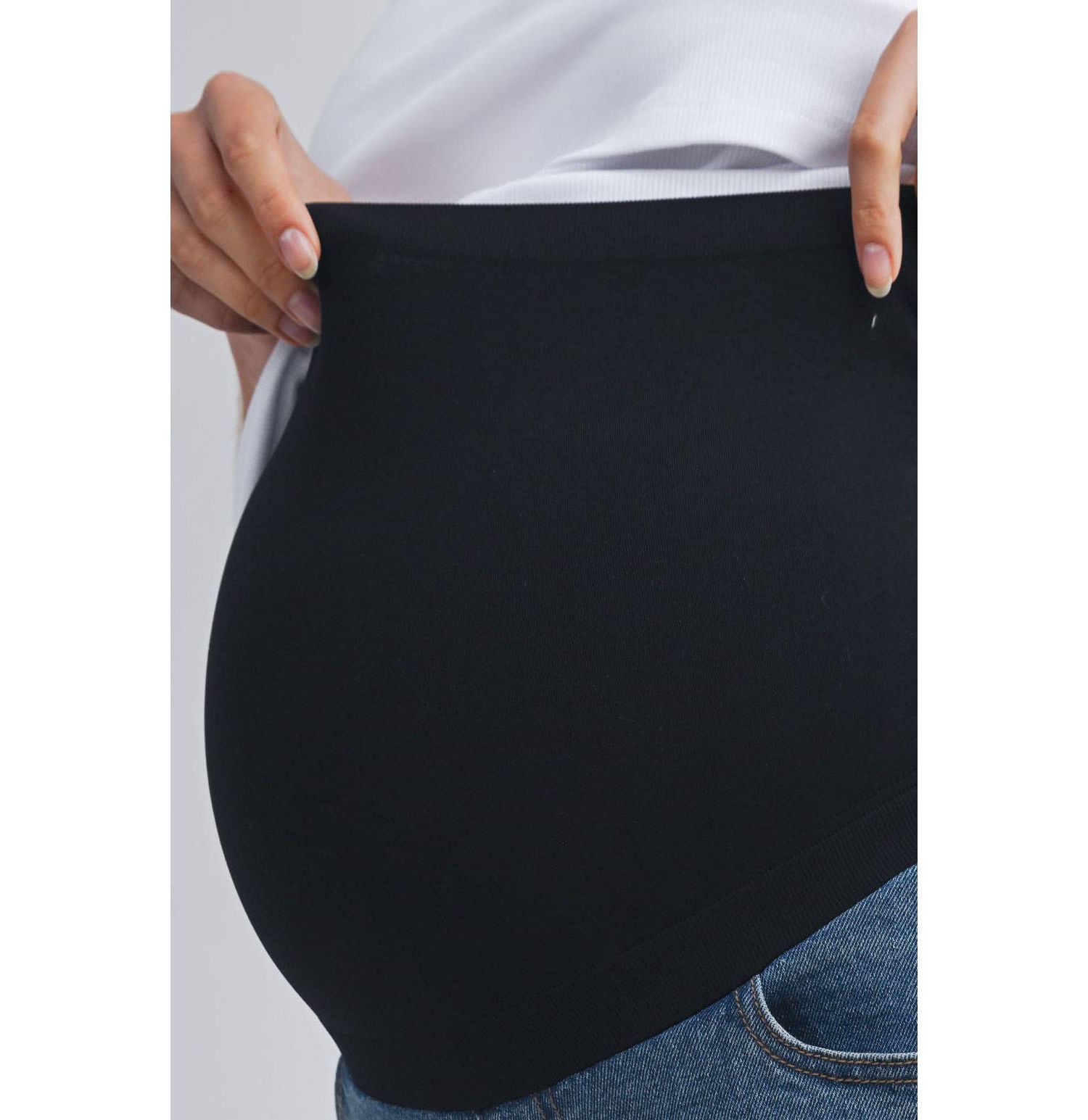 Maternity Over-the-Belly Straight-Leg Pull-On Jeans