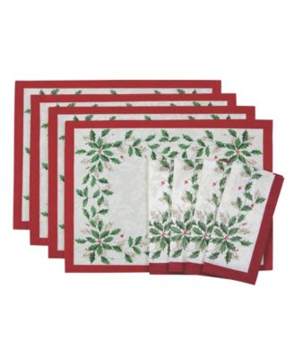 Holiday 8-Piece Placemat & Napkin Value Set