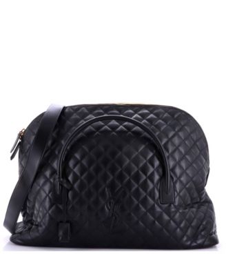 ES Giant Travel Quilted Leather Tote