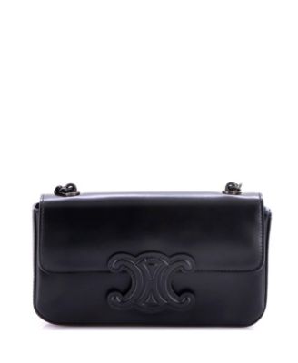 Small Triomphe Chain Shoulder Bag Leather