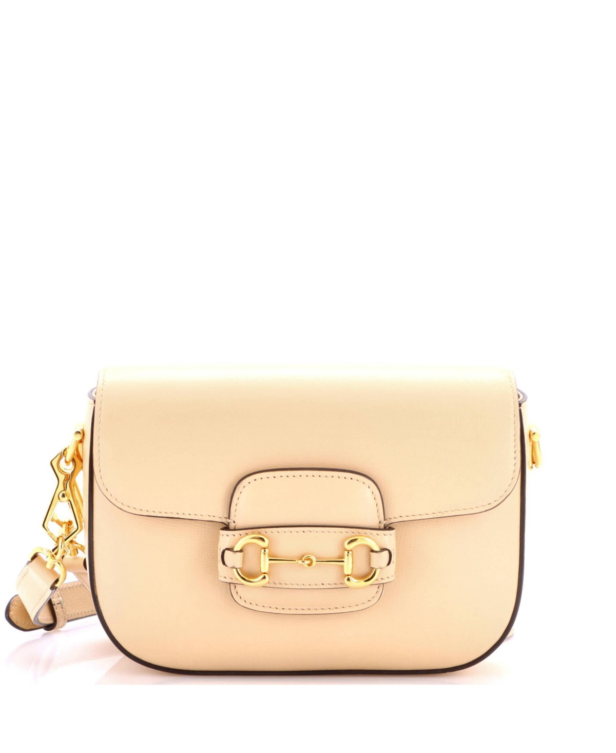 Pre-Owned Gucci Mini Horsebit 1955 Shoulder Bag Leather - Natural