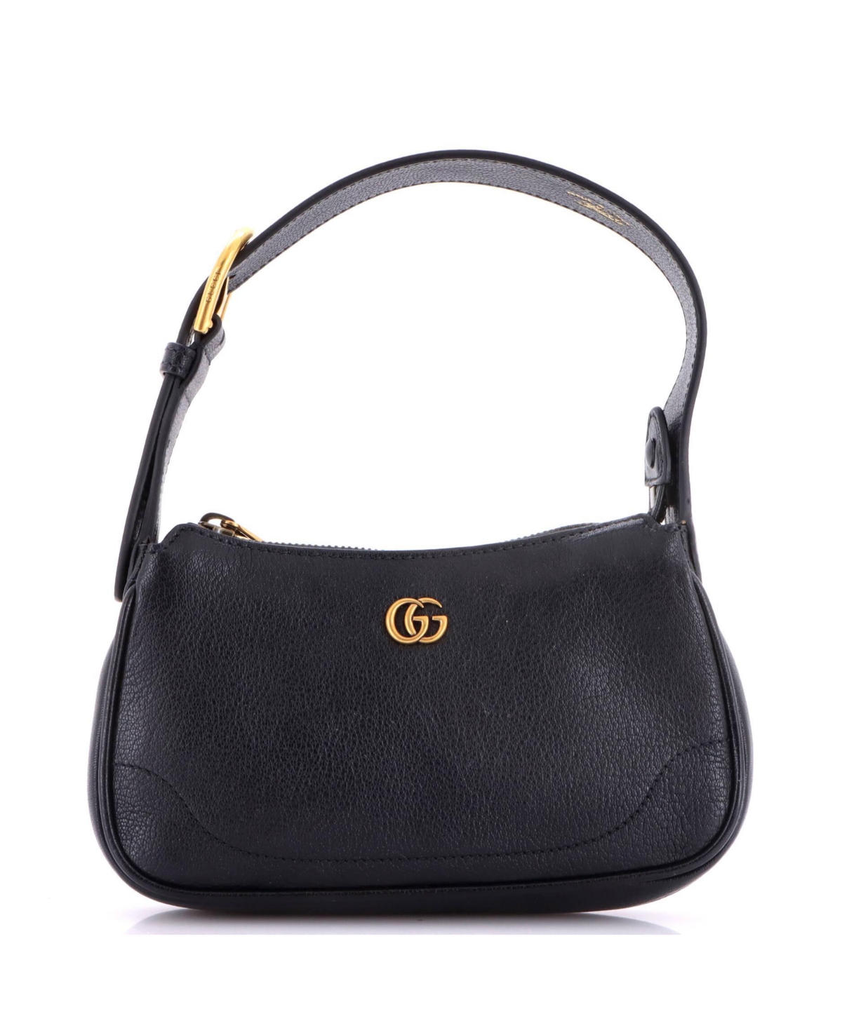 Pre-Owned Gucci Mini Aphrodite Shoulder Bag Leather - Black