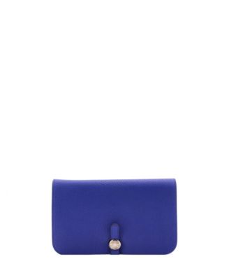 Pre-Owned Hermes Dogon Duo Combined Wallet Leather